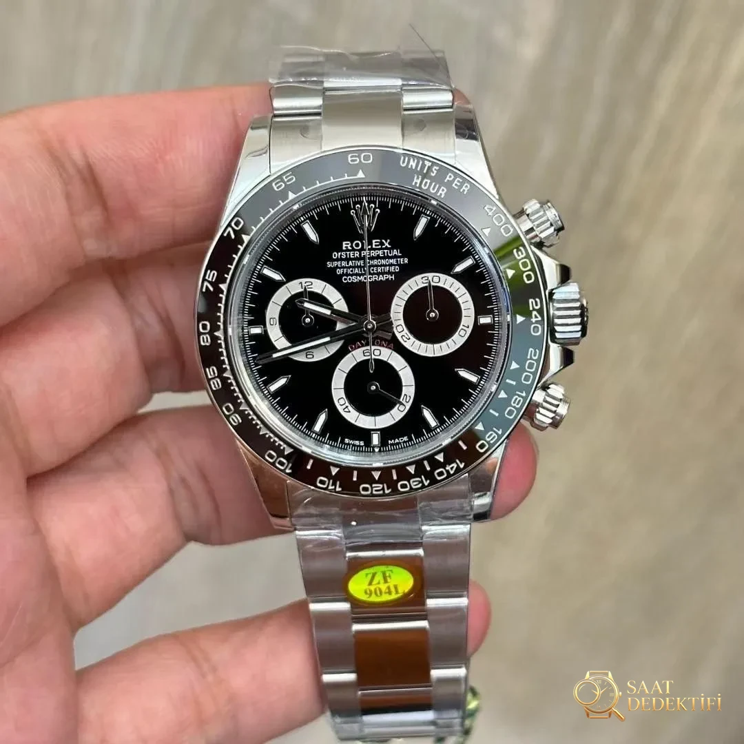 ZF Factory Rolex 2023 yeni Daytona m126500ln panda işçiliği nasıl? - Arka Kapak ve Mekanizma Detayı