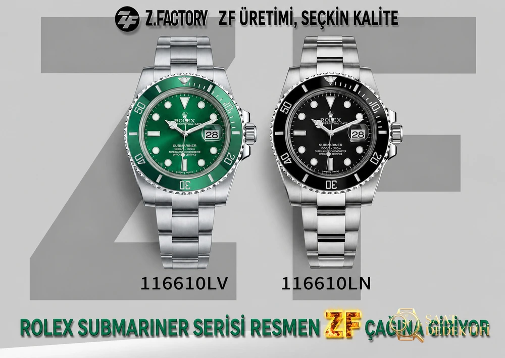 Recensione della fabbrica Rolex Submariner ZF - Vista frontale e design della cassa