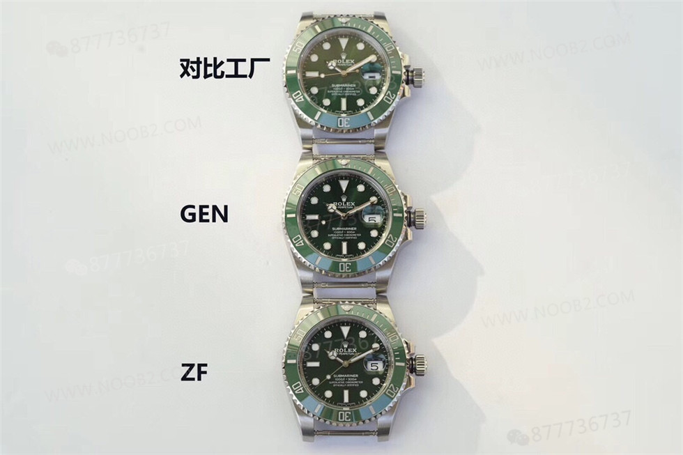 ZF Factory Rolex Yeşil Su Hayaletinin orijinal ve piyasadaki versiyonlarla karşılaştırması — 3. fotoğraf