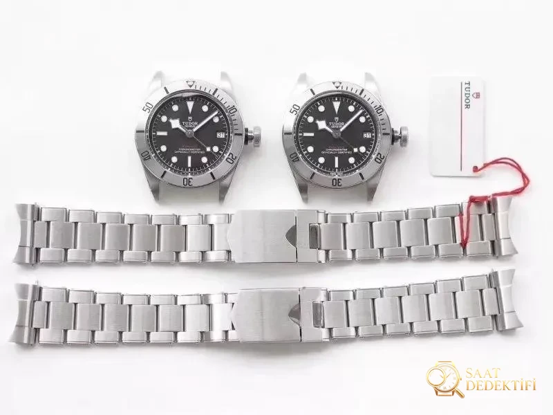 ZF Factory Tudor Black Bay 79730 Small Steel Shield 41 mm replika saat gerçekten nasıl? Orijinalle karşılaştırmalı incelemeye bakalım - Kasa Profili ve Kurma Kolu İncelemesi