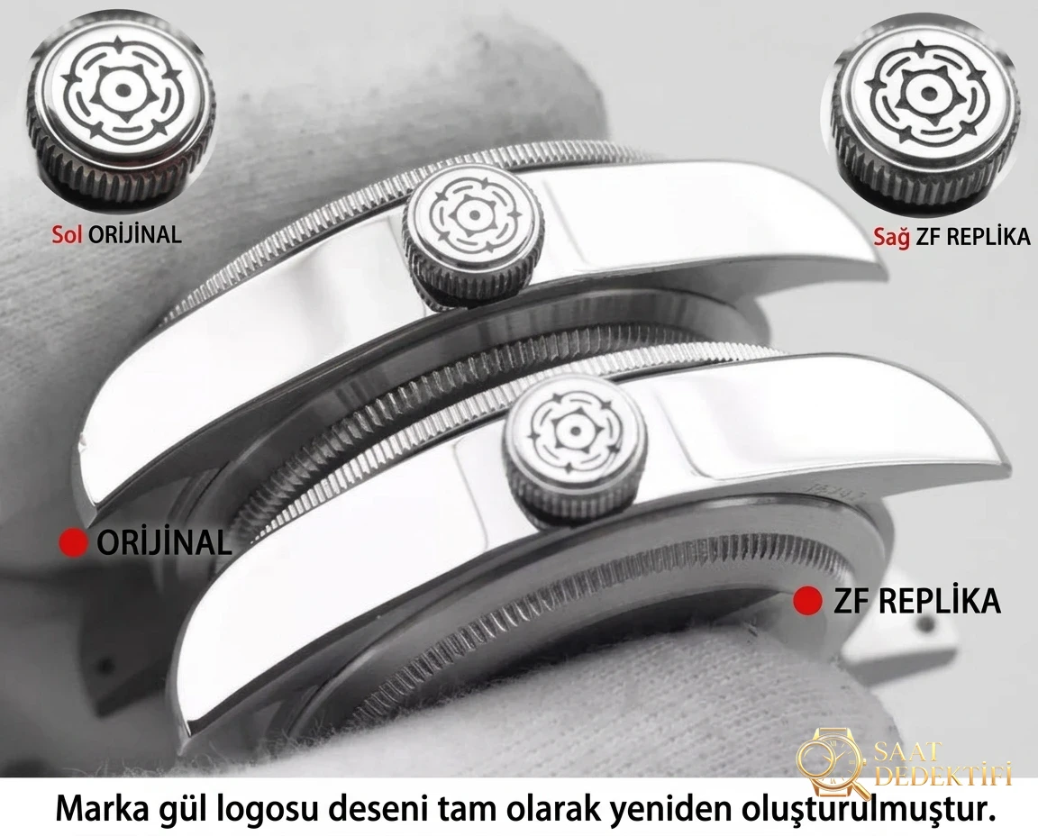 ZF Factory Tudor Black Bay 79730 Small Steel Shield 41 mm replika saat gerçekten nasıl? Orijinalle karşılaştırmalı incelemeye bakalım - Bilezik, Toka ve Klips Mekanizması