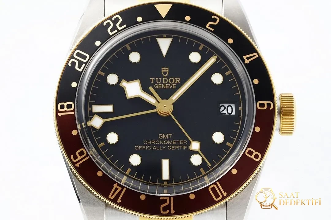 ZF Factory Tudor Black Bay GMT sasparilla bezelli M79833 ilk bakışta replika olduğu anlaşılır mı? - Kadran Detayı ve Bezel İşçiliği