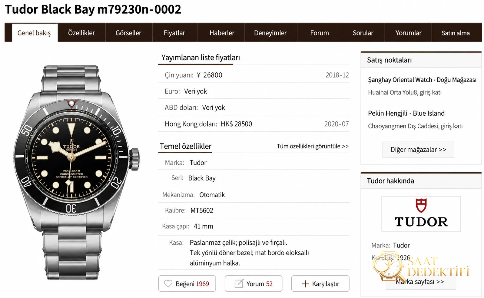 ZF Factory Tudor Black Bay küçük siyah çiçek serisi m79230 replika saat ilk bakışta belli olur mu? - Kadran Detayı ve Bezel İşçiliği