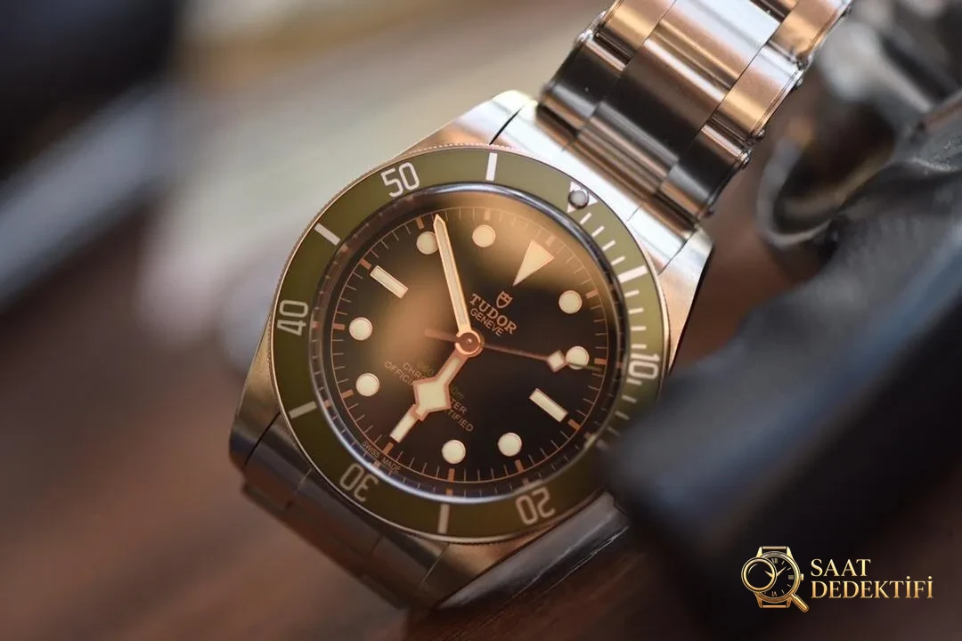 ZF Factory Tudor Black Bay küçük yeşil çiçek/yeşil su hayaleti dalış vintage yeşil bezel özel versiyon replika saat incelemesi - Bilekte Duruş ve Kasa Orantısı