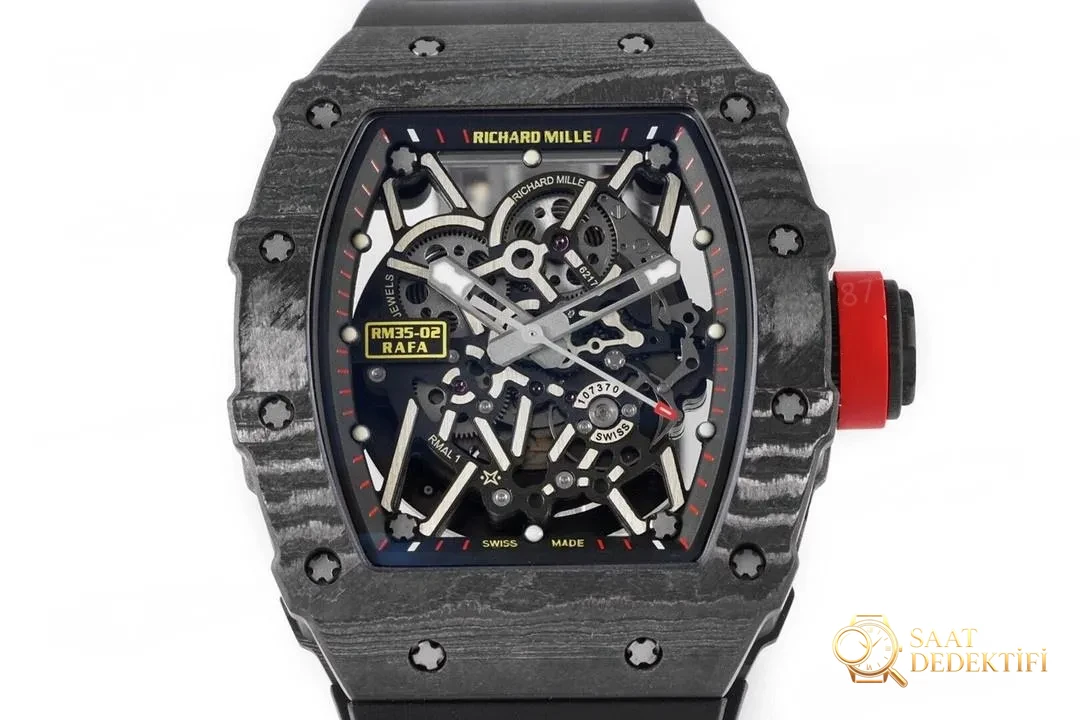 ZF Factory V3 sürümü Richard Mille karbon fiber RM35-02 almaya değer mi? - Kadran Detayı ve Bezel İşçiliği