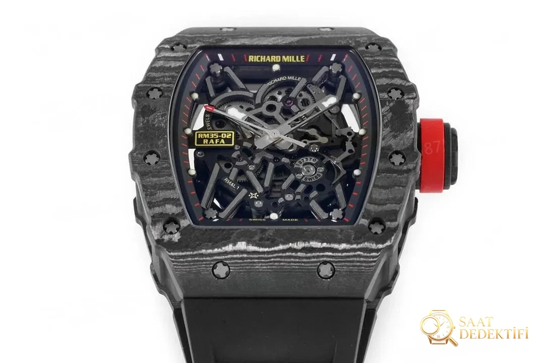 ZF Factory V3 sürümü Richard Mille karbon fiber RM35-02 almaya değer mi? - Kasa Profili ve Kurma Kolu İncelemesi