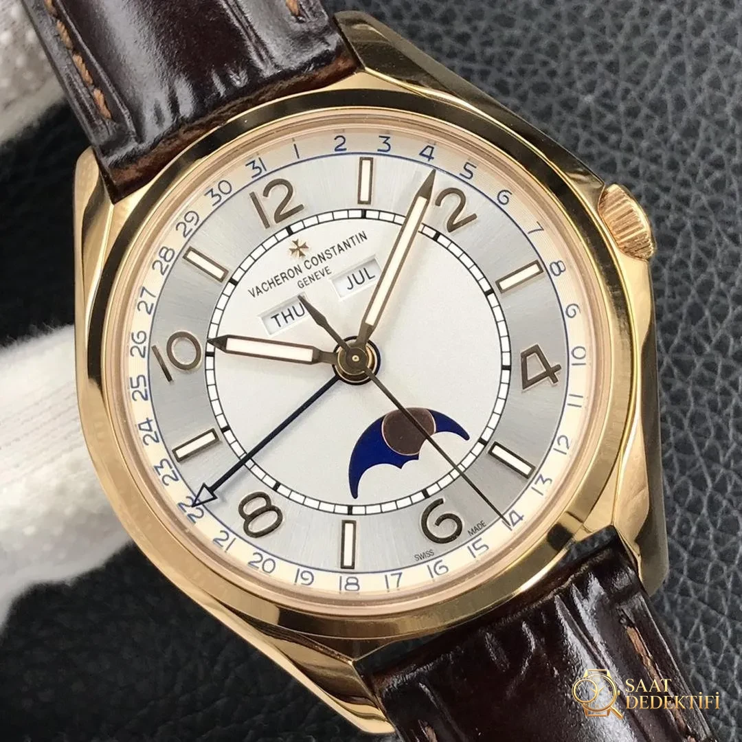 ZF Factory Vacheron Constantin Fiftysix Tam Takvim Ay Evreli Replika Kol Saati - Arka Kapak ve Mekanizma Detayı
