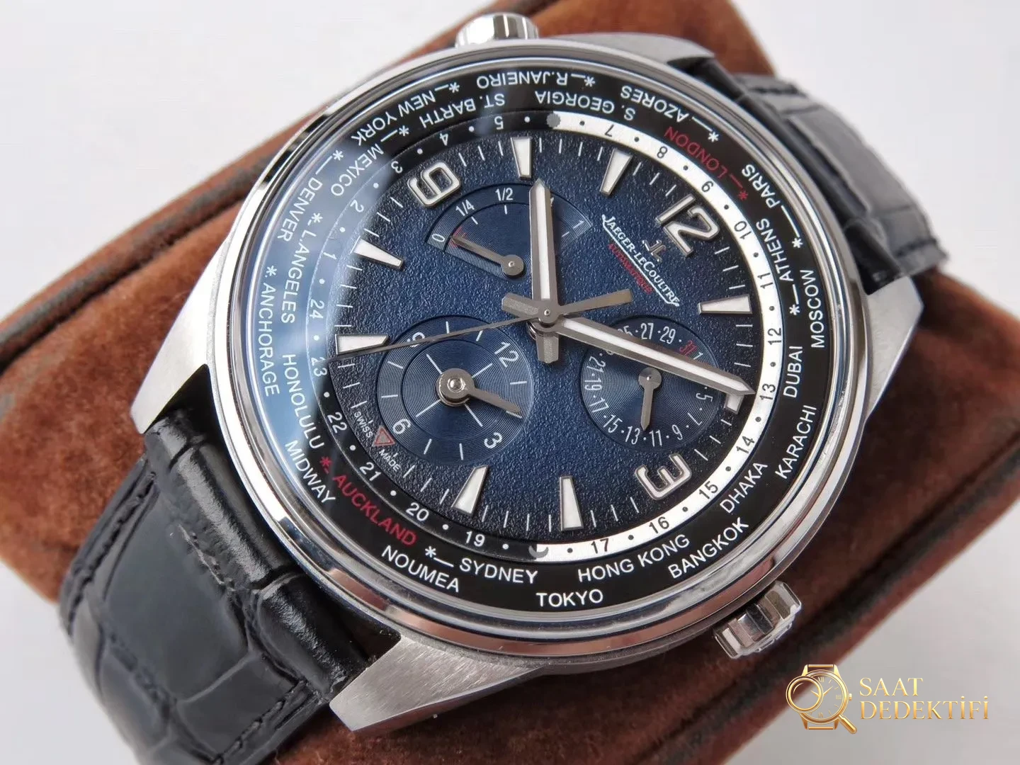 ZF Factory yeni ürün: Jaeger-LeCoultre Polaris serisi Geophysic World Time saat (904847J) - Bilezik, Toka ve Klips Mekanizması