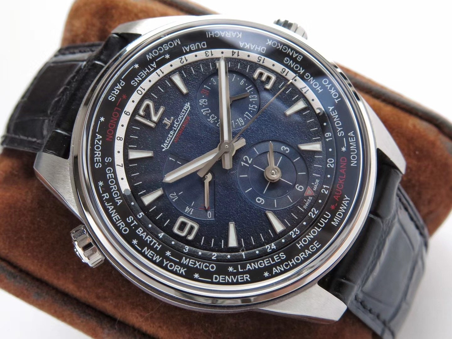 ZF Factory yeni ürün: Jaeger-LeCoultre Polaris serisi Geophysic World Time saat (904847J) — 6. fotoğraf
