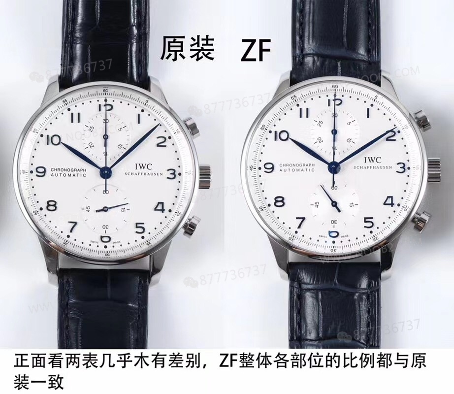 zf IWC Portugieser Chronograph v2 en yeni sürümü artık ilk bakışta sahte durmuyor — 1. fotoğraf