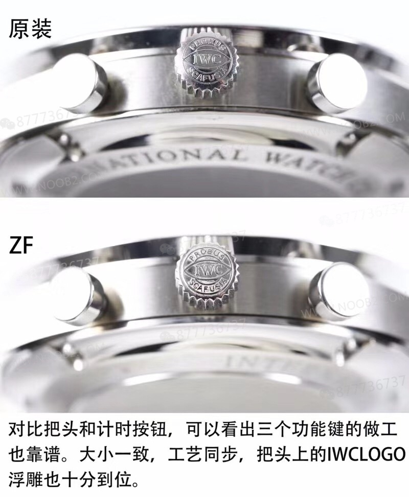 zf IWC Portugieser Chronograph v2 en yeni sürümü artık ilk bakışta sahte durmuyor — 3. fotoğraf