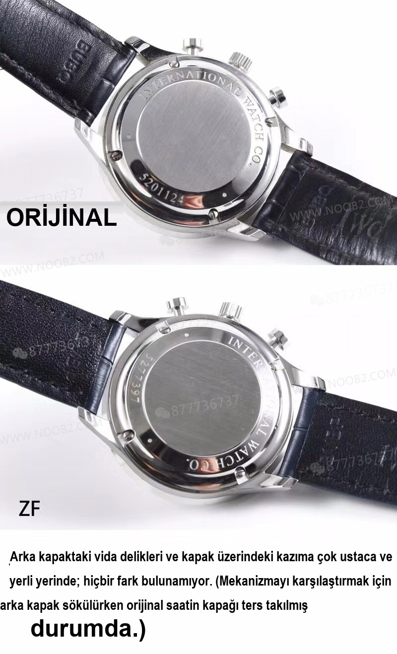 zf IWC Portugieser Chronograph v2 en yeni sürümü artık ilk bakışta sahte durmuyor — 7. fotoğraf