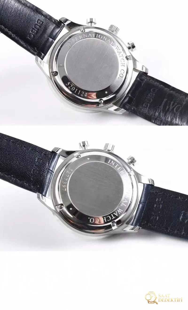 zf IWC Portugieser Chronograph v2 en yeni sürümü artık ilk bakışta sahte durmuyor - Klips Kilidi ve Lazer Damgalar