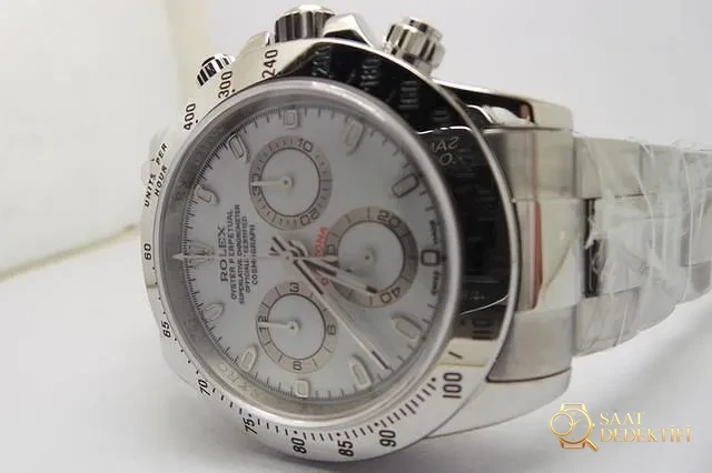 Rolex Daytona Beyaz Paslanmaz Çelik