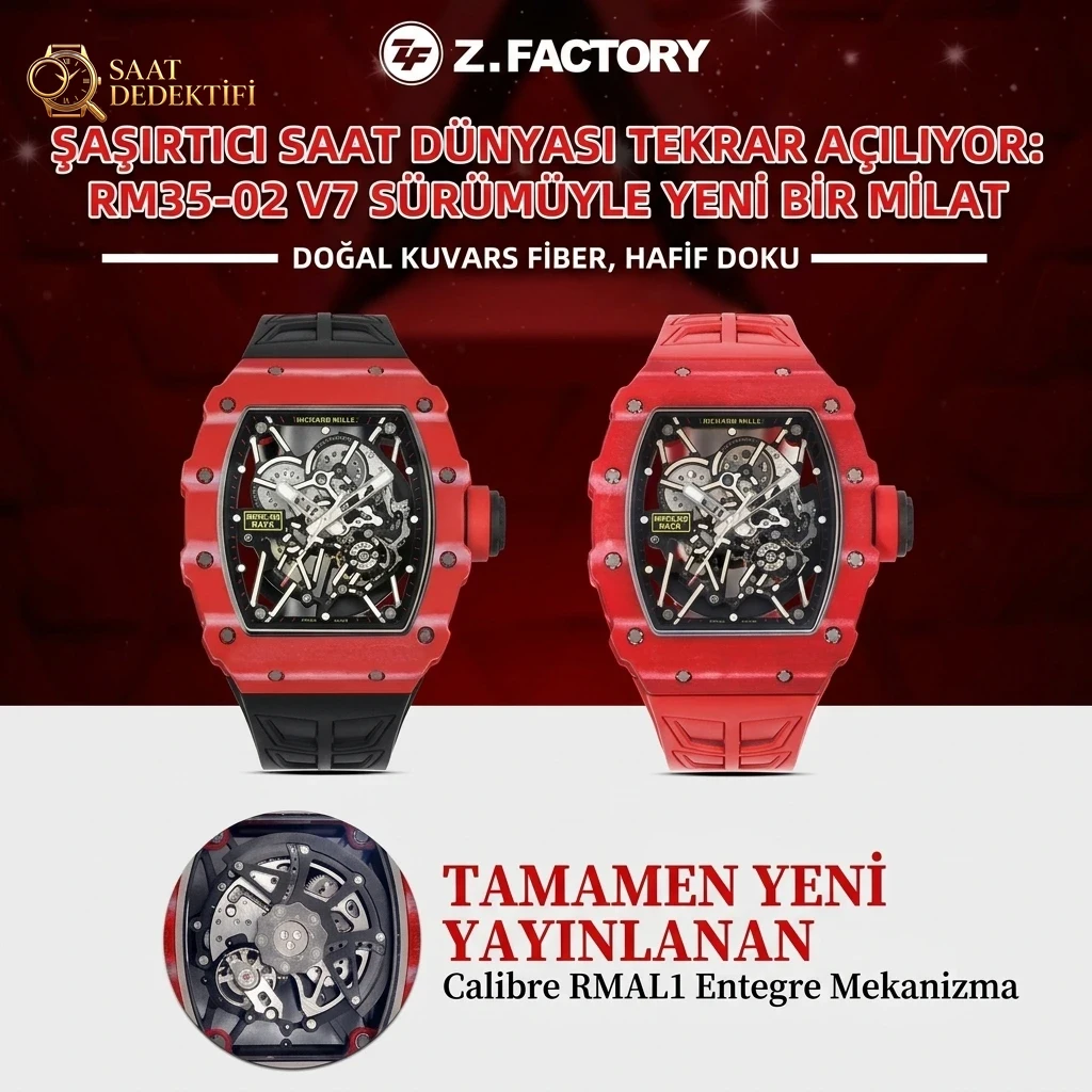 ZF.Factory 2025 saat dünyasını yeniden sarsıyor: Richard Mille RM35-02 için yepyeni bir dönüm noktası resmen başlıyor! - Arka Kapak ve Mekanizma Detayı