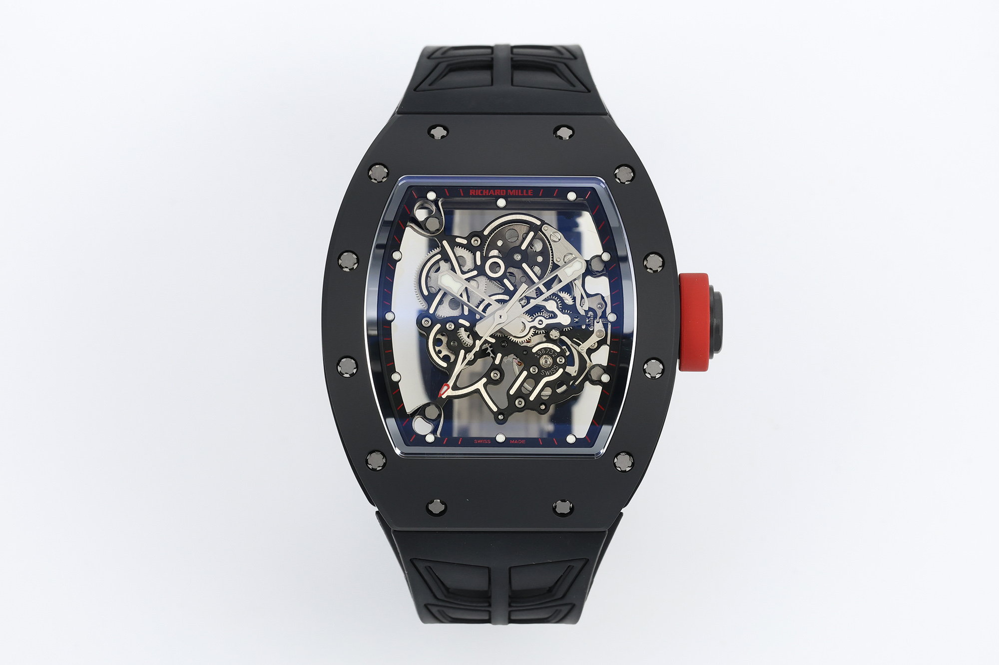 ZF.factory2026 öne çıkan model | Piyasanın en üst donanımlı Richard Mille RM-055 V3 versiyonu siyah seramik spor kol saati, sert bilek estetiğini yansıtıyor! — 2. fotoğraf