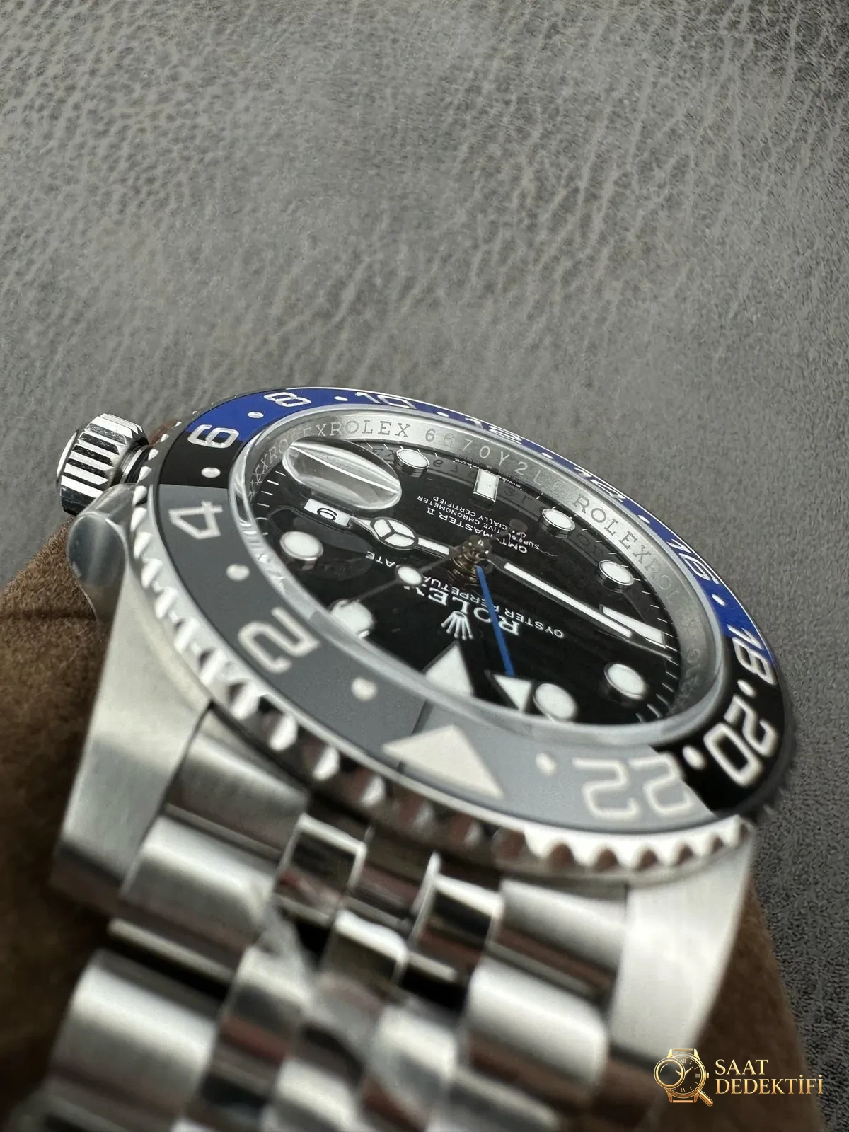 Zirvede replika! VS 2025 Rolex GMT Greenwich kola bezel görkemli şekilde geliyor - Kadran Detayı ve Bezel İşçiliği