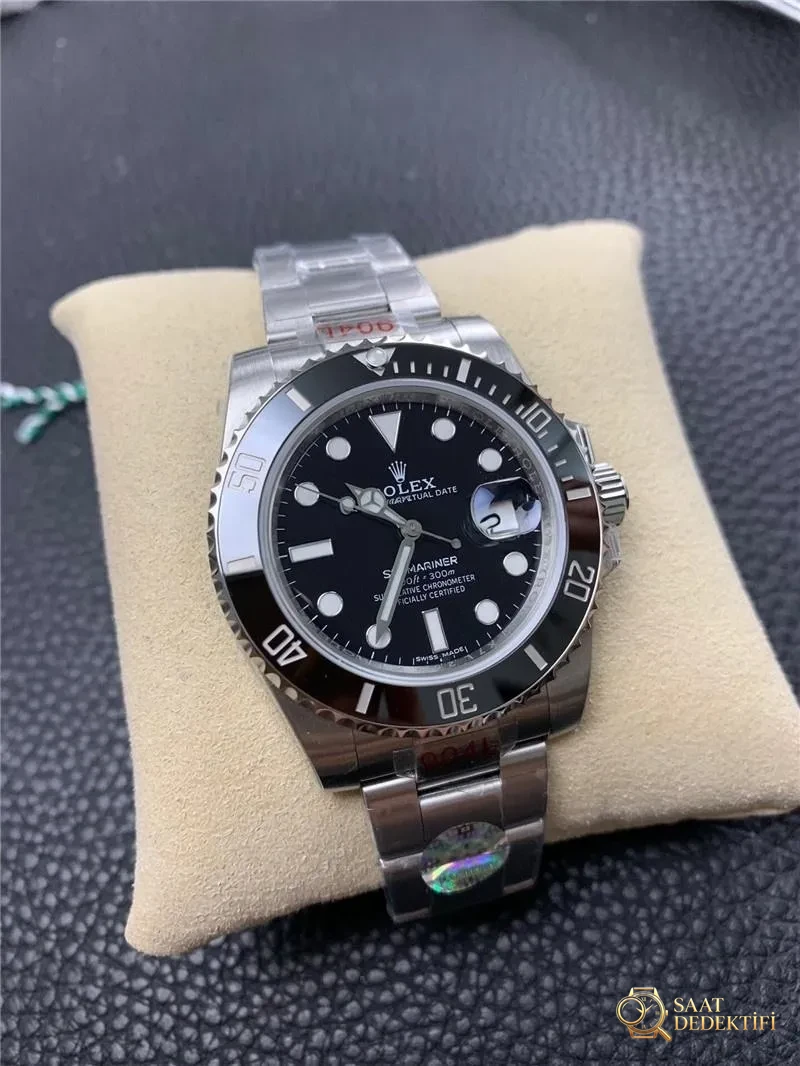 ZZ Factory Black Bay Rolex Submariner 116610 replika saatin orijinalle karşılaştırmalı incelemesi - Yan Profil ve Kordon Bağlantısı