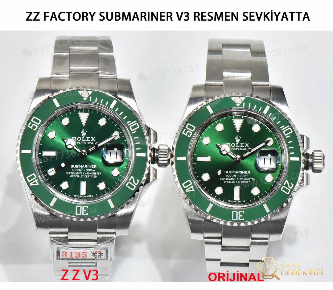 Rolex Submariner ZZ Factory İncelemesi - Ön Görünüm ve Kasa Tasarımı