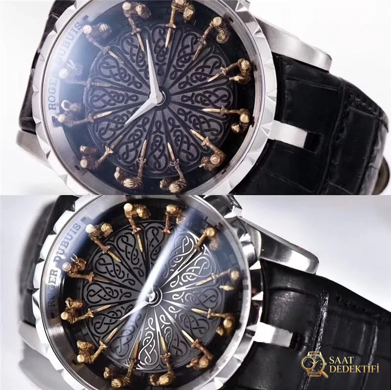 ZZ Factory V3 versiyon Roger Dubuis Excalibur King serisi Knights of the Round Table replika saat nasıl? Nerelerde iyileştirme yapıldı? - Arka Kapak ve Mekanizma Detayı