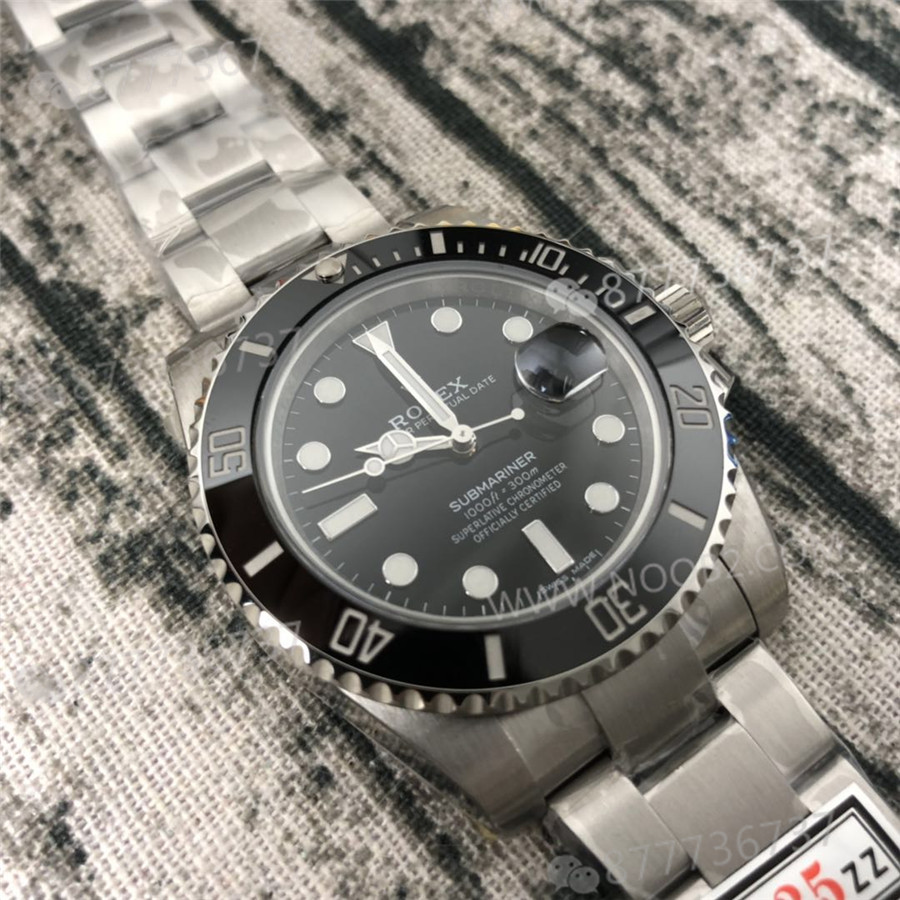 ZZ Rolex Black Su Hayaleti V2 versiyonu 904 çelik 3135/2836 mekanizma — 4. fotoğraf