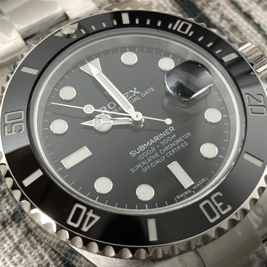 ZZ Rolex Black Su Hayaleti V2 versiyonu 904 çelik 3135/2836 mekanizma — 5. fotoğraf
