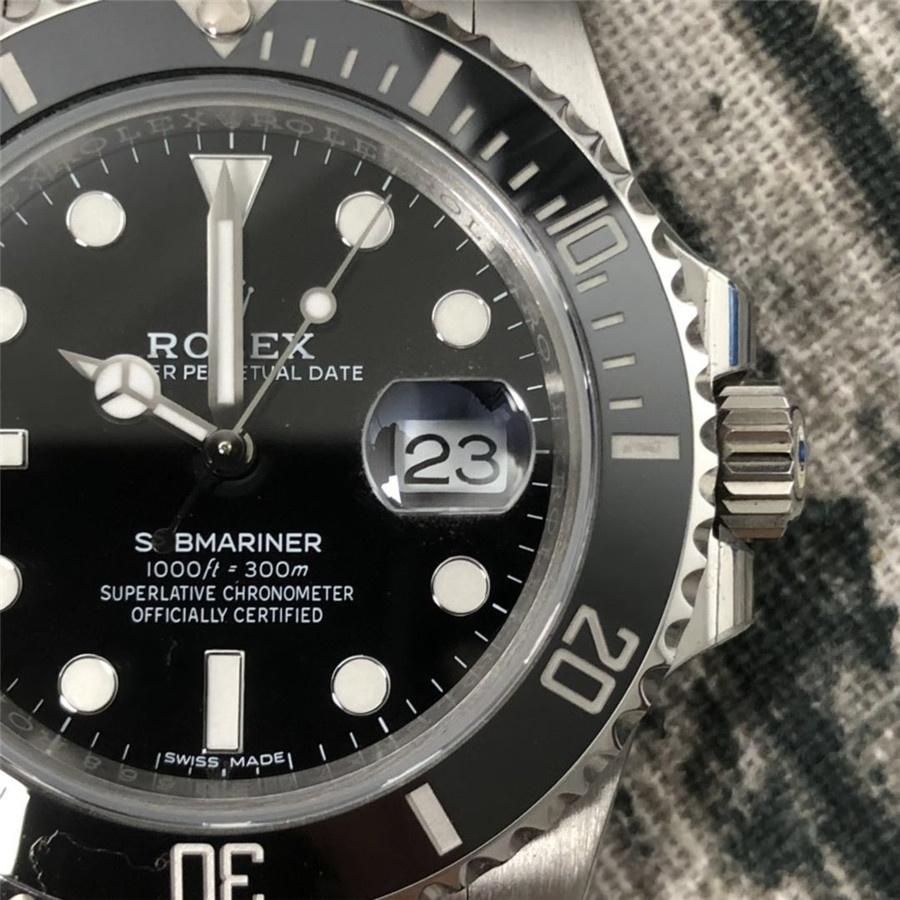 ZZ Rolex Black Su Hayaleti V2 versiyonu 904 çelik 3135/2836 mekanizma — 7. fotoğraf