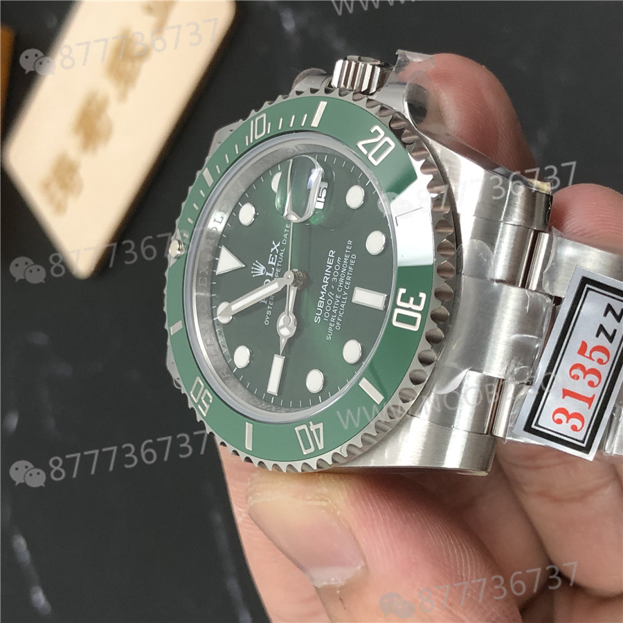 ZZ Rolex Yeşil Submariner V2S 904 Çelik 3135 Mekanizma — 4. fotoğraf