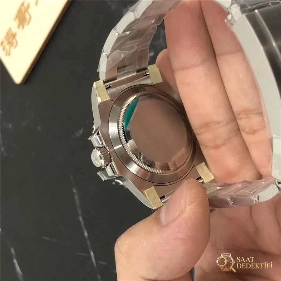ZZ Rolex Yeşil Submariner V2S 904 Çelik 3135 Mekanizma - Klips Kilidi ve Lazer Damgalar