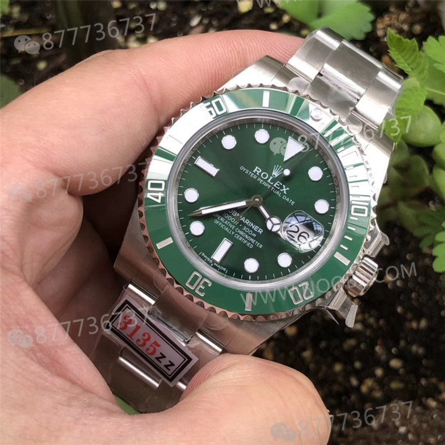 ZZ Rolex Yeşil Submariner V2S 904 Çelik 3135 Mekanizma — 8. fotoğraf