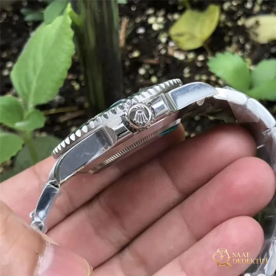 ZZ Rolex Yeşil Submariner V2S 904 Çelik 3135 Mekanizma - Mekanizma Zemberek ve Balans Detayı