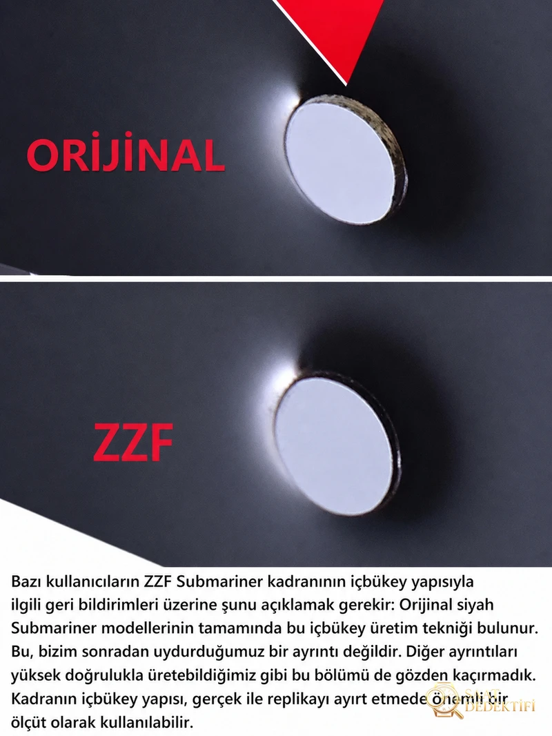 ZZF Factory Rolex Tarihsiz Siyah Submariner 3130 Mekanizmalı 114060-97200 Replika ile Orijinal Karşılaştırmalı İnceleme - Fosfor ve Super-LumiNova Gece Görünümü