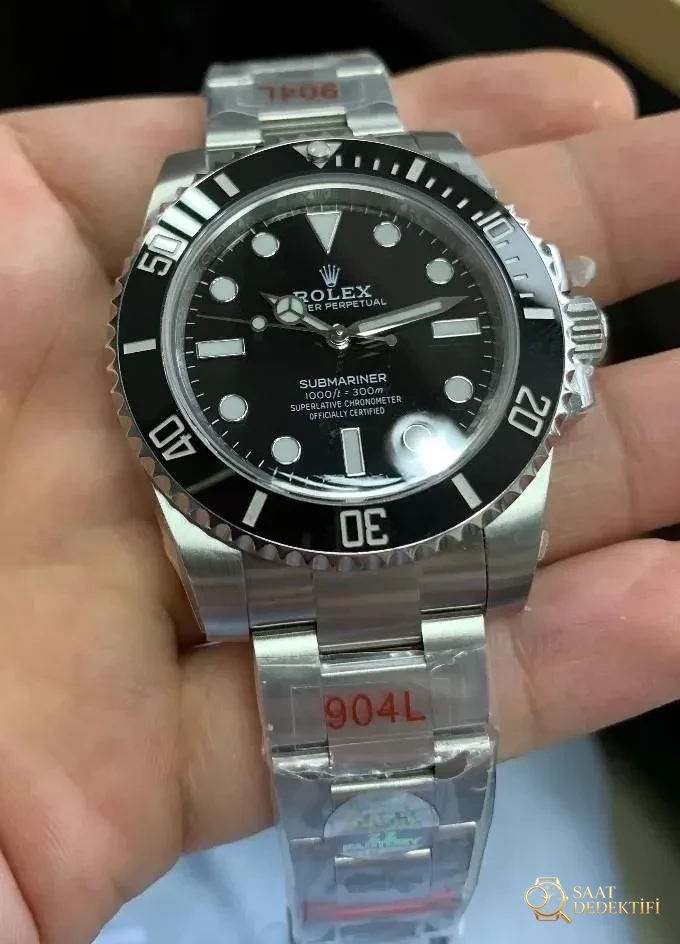 ZZF Factory Rolex Tarihsiz Siyah Submariner 3130 Mekanizmalı 114060-97200 Replika ile Orijinal Karşılaştırmalı İnceleme - Mekanizma Zemberek ve Balans Detayı