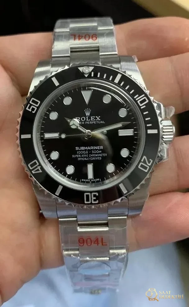 ZZF Factory Rolex Tarihsiz Siyah Submariner 3130 Mekanizmalı 114060-97200 Replika ile Orijinal Karşılaştırmalı İnceleme - Bezel İçi Rehaut Gravürü ve Hizalaması